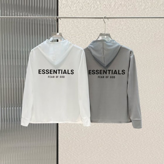 Fear of God Essentials Back Logo Hooded Sun Shirt